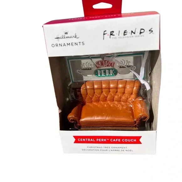 NEW Hallmark FRIENDS Central Perk Cafe Couch - FUNKO POP! Fun Christmas Ornament - Picture 3 of 9